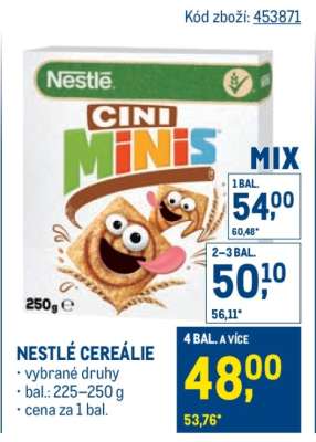 Nestlé cereálie