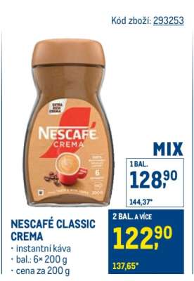 Nescafé Classic, Crema