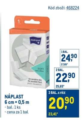 NÁPLAST 6 cm × 0,5 m