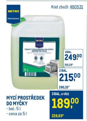 MYCÍ PROSTŘEDEK DO MYČKY