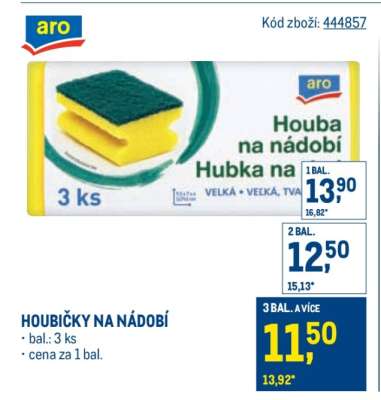 Houbičky na nádobí