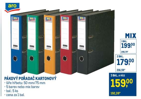 PÁKOVÝ POŘADAČ KARTONOVÝ