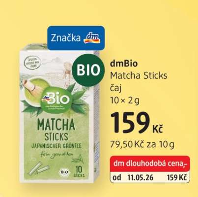 dmBio Matcha Sticks čaj