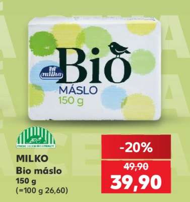 Milko BIO máslo