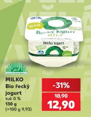 Milko BIO ŘECKÝ JOGURT