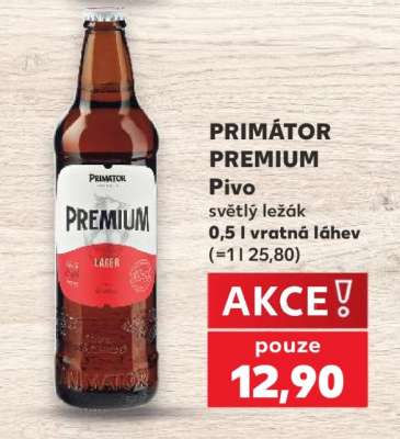 PRIMÁTOR PREMIUM Pivo