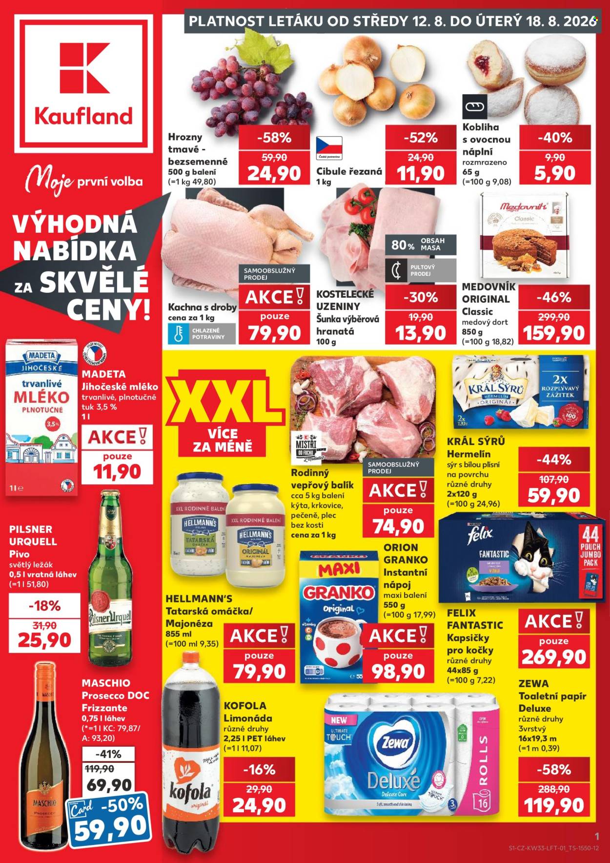 Leták Kaufland - 12.8.2026 - 18.8.2026. Strana 1