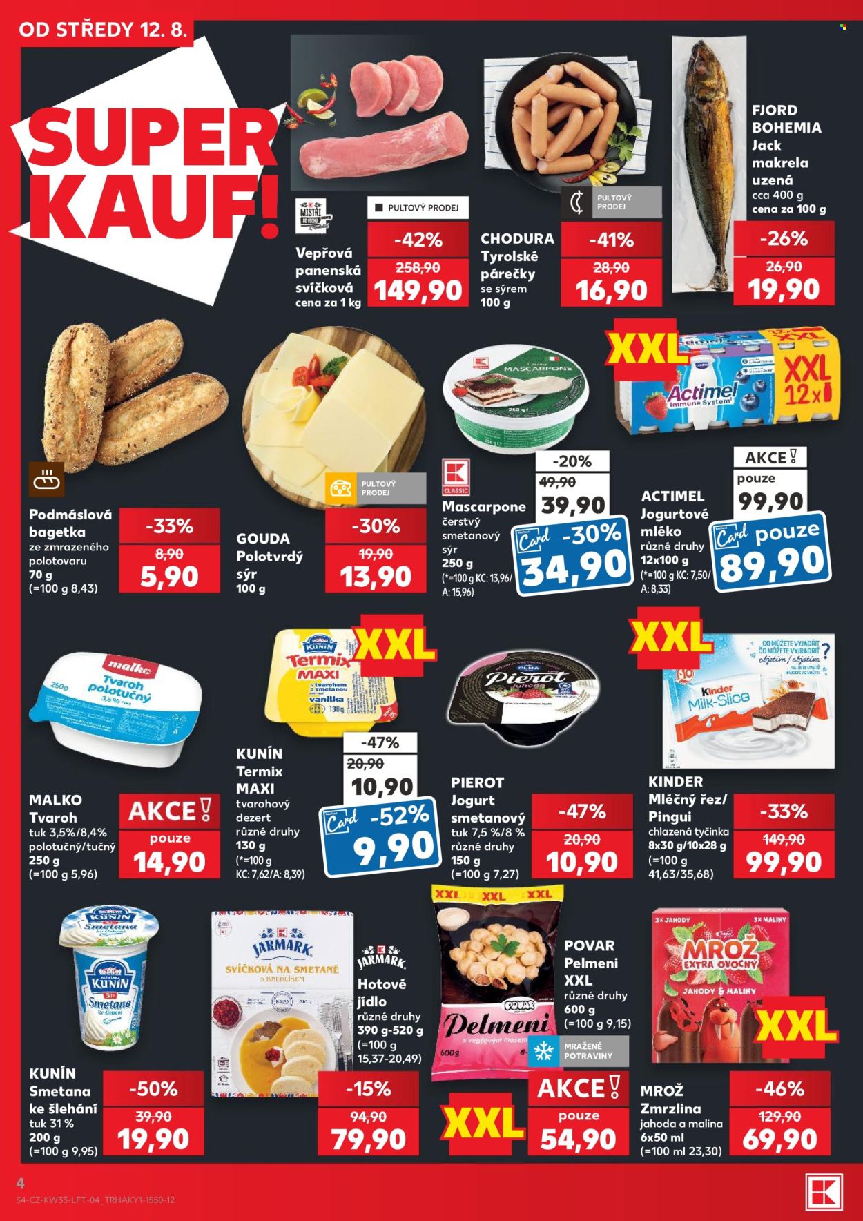 Leták Kaufland - 12.8.2026 - 18.8.2026. Strana 4
