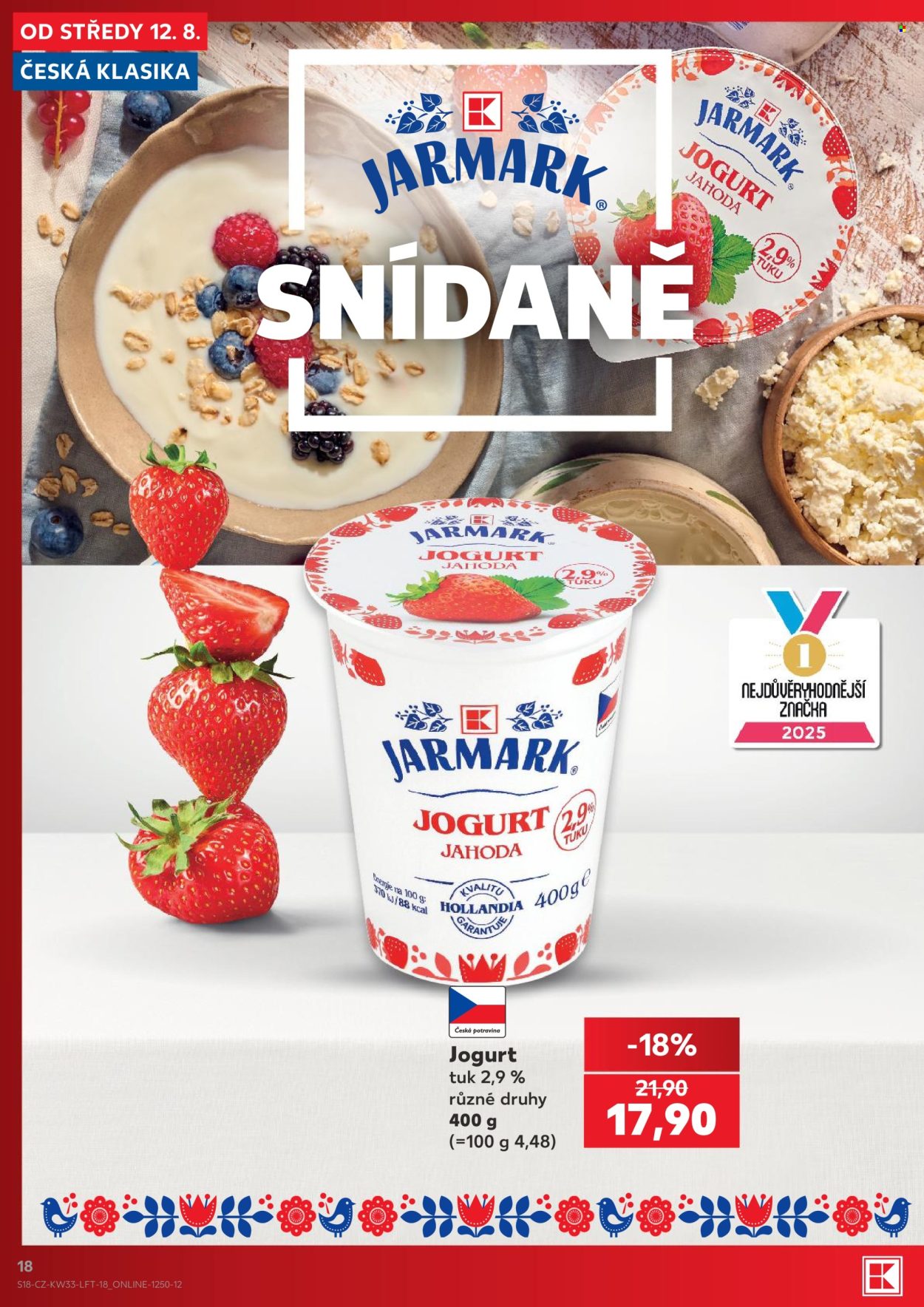 Leták Kaufland - 12.8.2026 - 18.8.2026. Strana 18