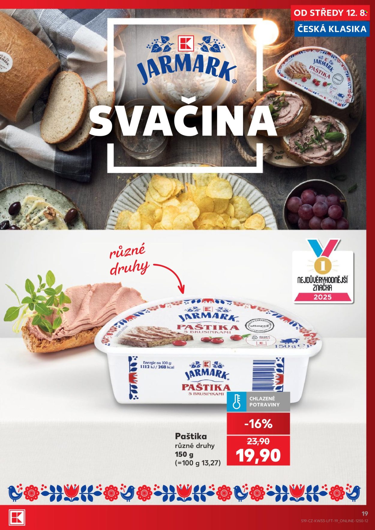 Leták Kaufland - 12.8.2026 - 18.8.2026. Strana 19