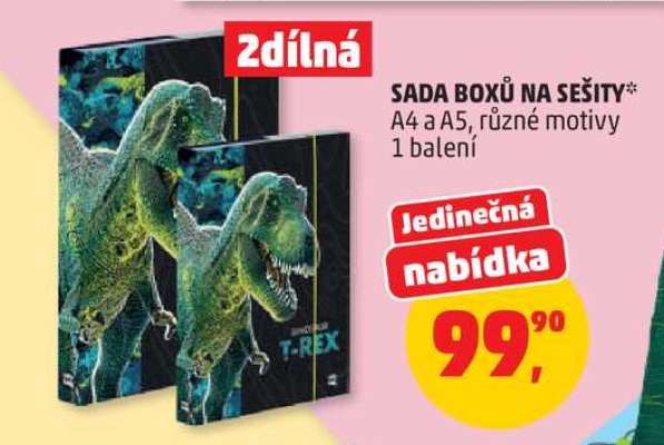 Sada boxů na sešity
