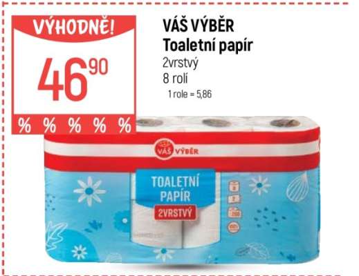 Váš výběr Toaletní papír