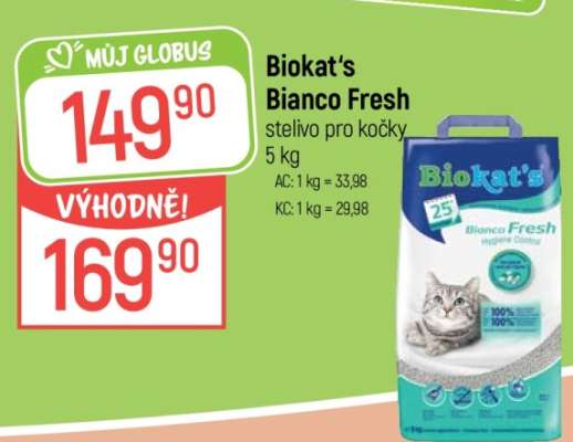 Biokat's Bianco Fresh stelivo pro kočky 5 kg