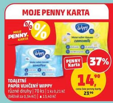 TOALETNÍ PAPÍR VLHČENÝ WIPPY