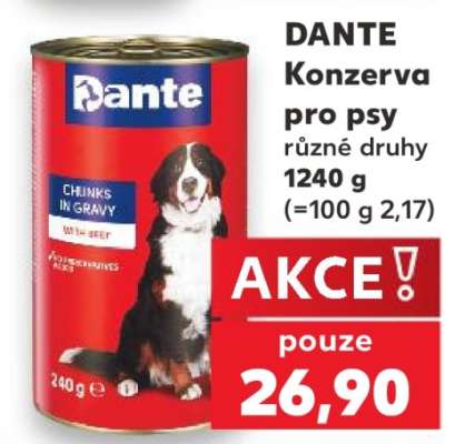 DANTE Konzerva pro psy