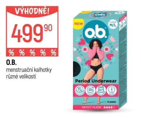 O.B. menstruační kalhotky