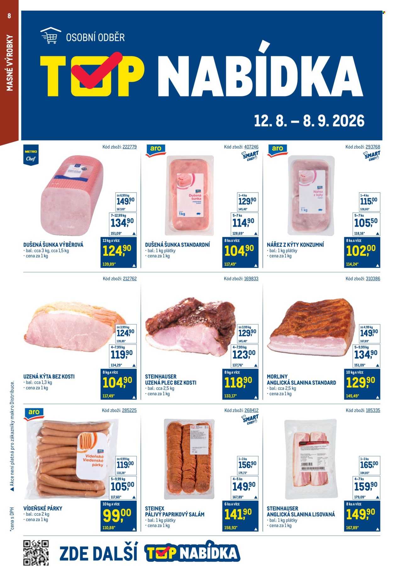 Leták MAKRO - 12.8.2026 - 25.8.2026. Strana 8