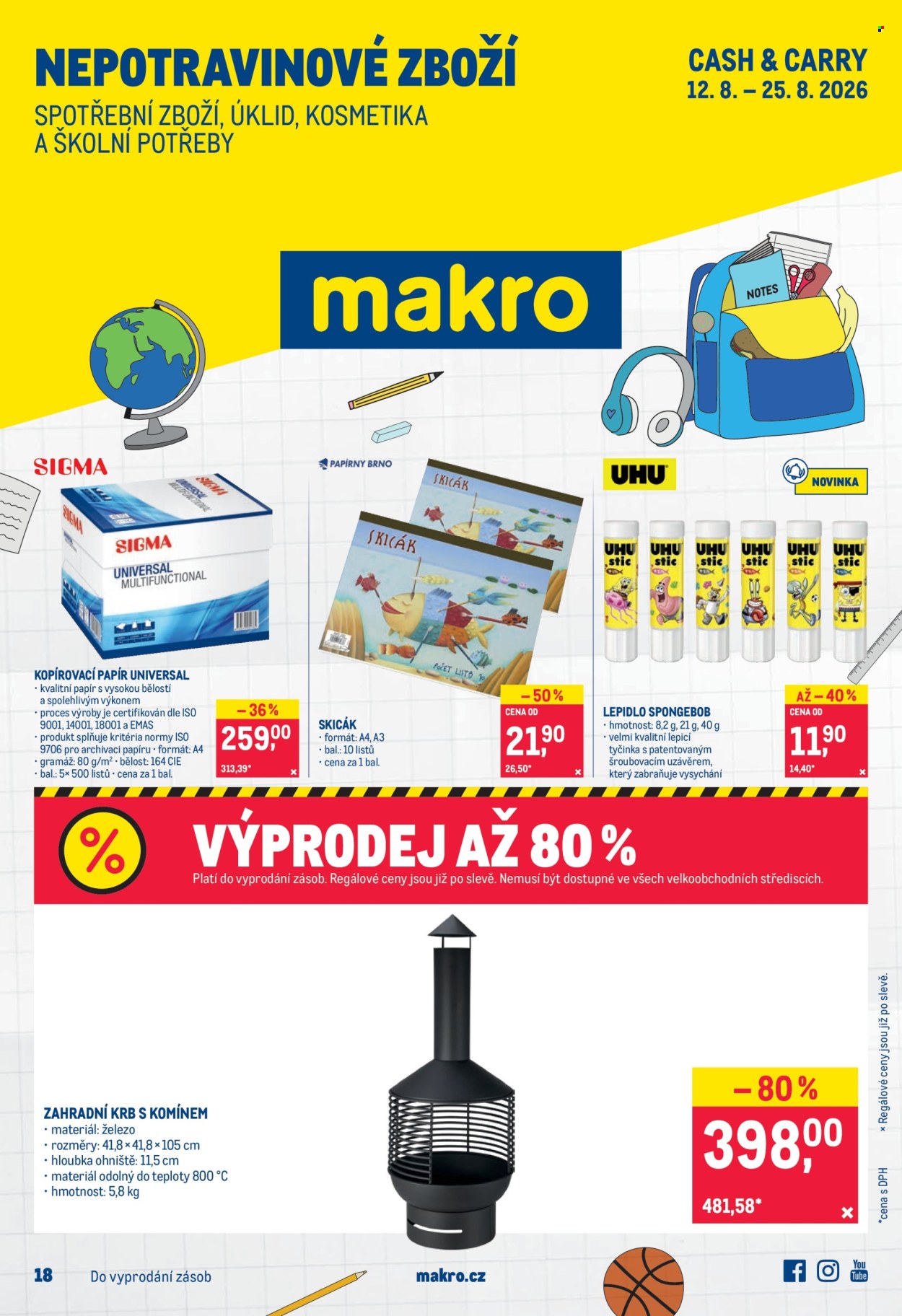 Leták MAKRO - 12.8.2026 - 25.8.2026. Strana 1