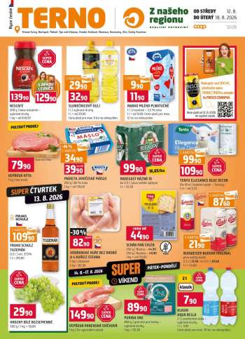 Leták coop TERNO - 12.8.2026 - 18.8.2026.
