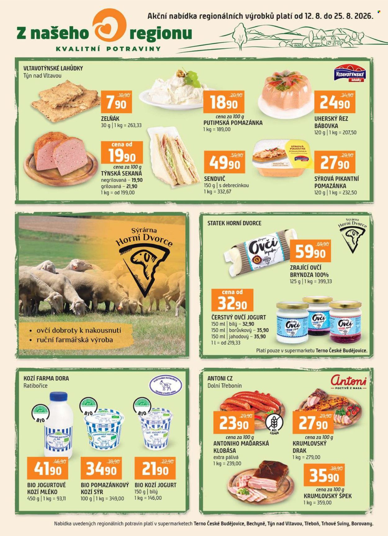 Leták coop TERNO - 12.8.2026 - 25.8.2026. Strana 1