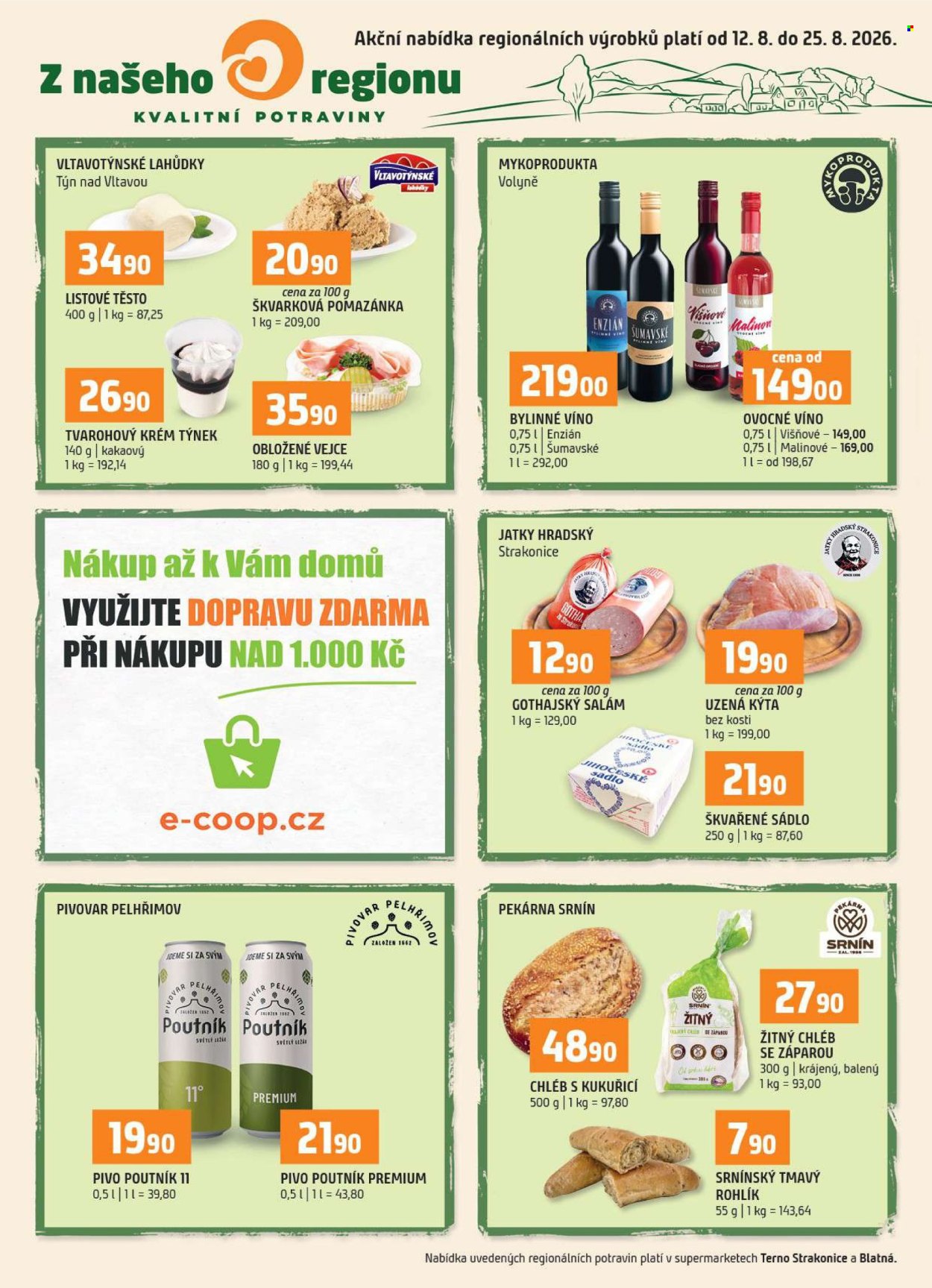 Leták coop TERNO - 12.8.2026 - 25.8.2026. Strana 1