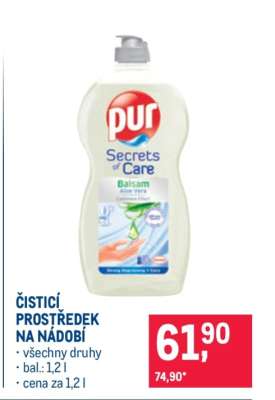 Čisticí prostředek na nádobí