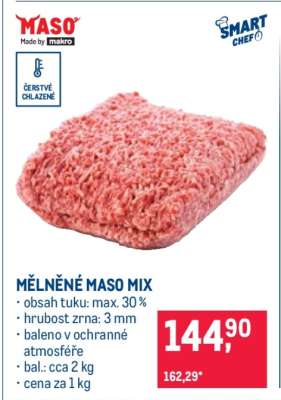 Mělněné maso mix