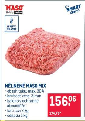 Mělněné maso mix