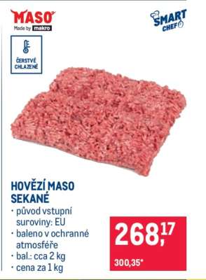 HOVĚZÍ MASO SEKANÉ