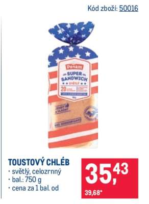 TOUSTOVÝ CHLÉB