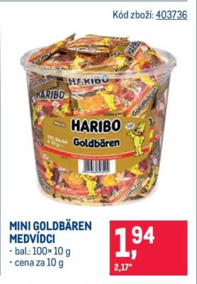 MINI GOLDBÄREN MEDVÍDCI