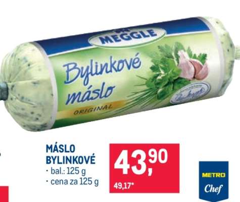 Máslo bylinkové