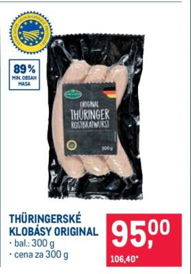 THÜRINGERSKÉ KLOBÁSY ORIGINAL