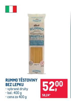 RUMMO TĚSTOVINY BEZ LEPKU
