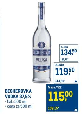 BECHEROVKA VODKA 37,5 %