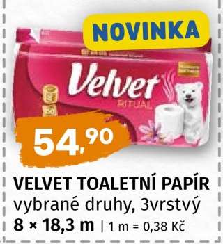 Velvet Toaletní papír
