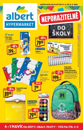 Leták Albert Hypermarket - 12.8.2026 - 8.9.2026.