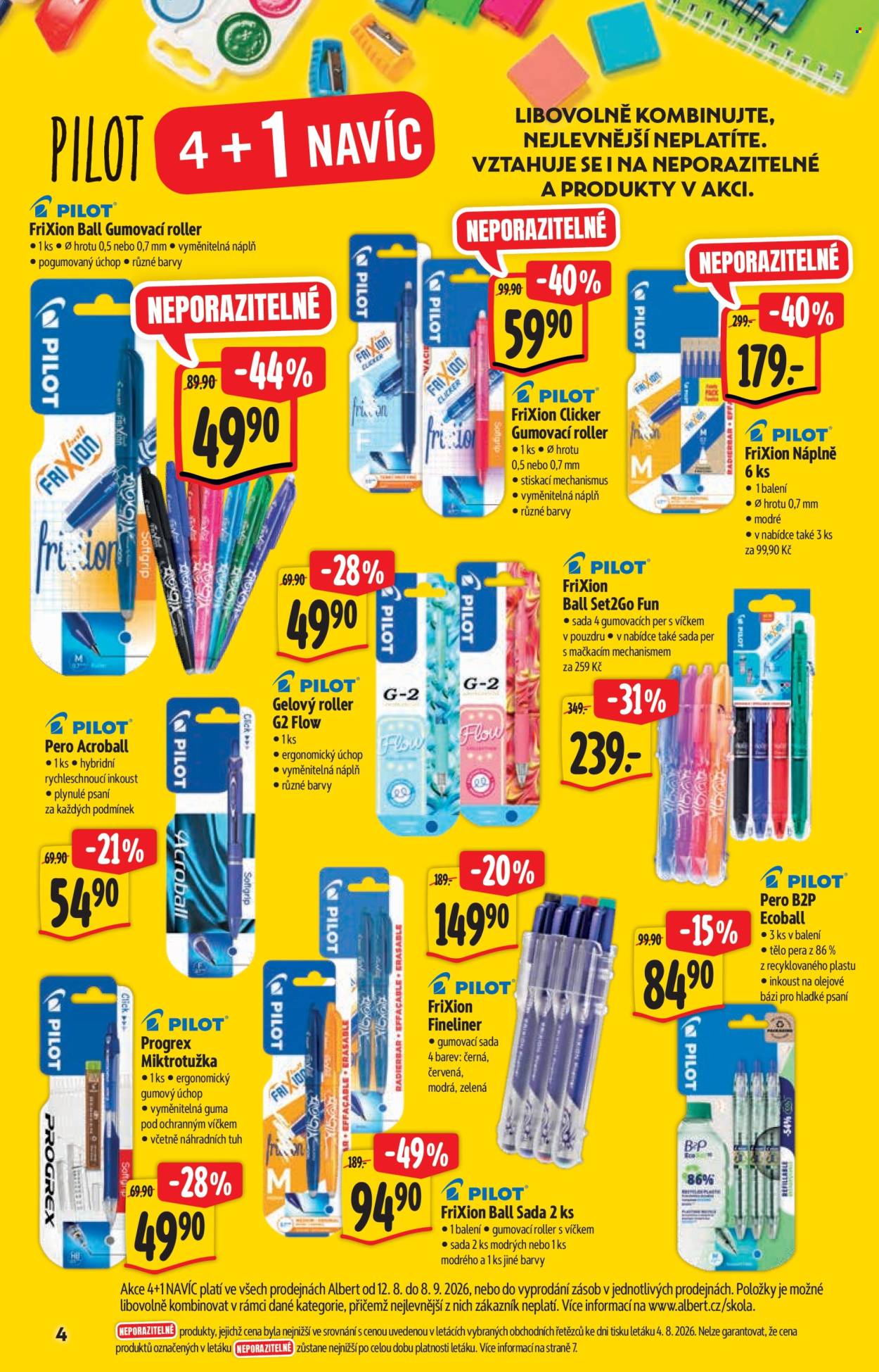 Leták Albert Hypermarket - 12.8.2026 - 8.9.2026. Strana 4