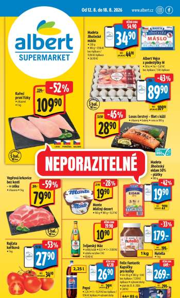 Leták Albert Supermarket - 12.8.2026 - 18.8.2026.