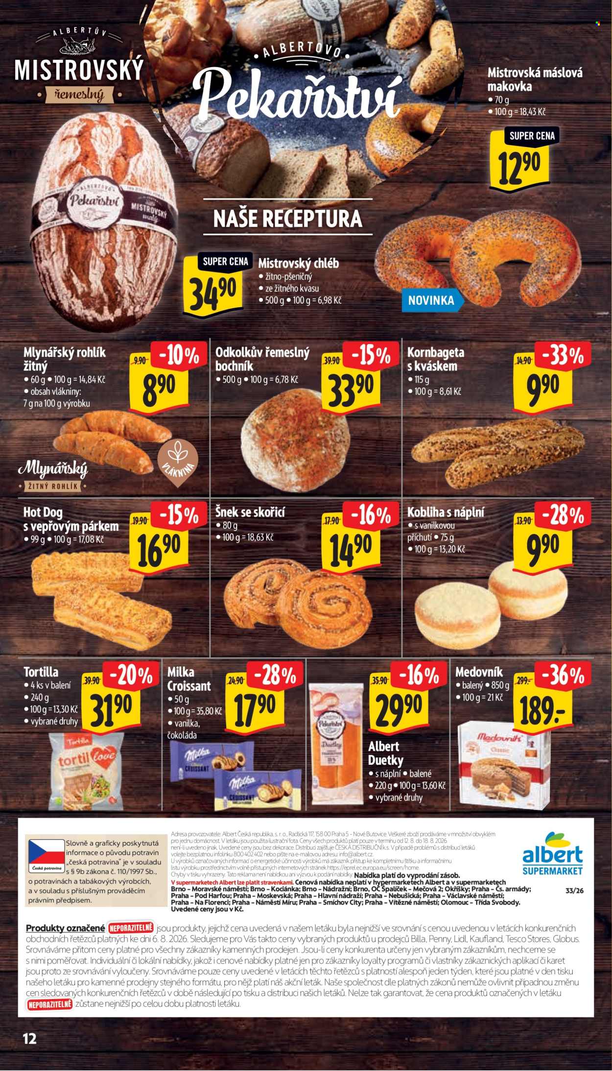 Leták Albert Supermarket - 12.8.2026 - 18.8.2026. Strana 20