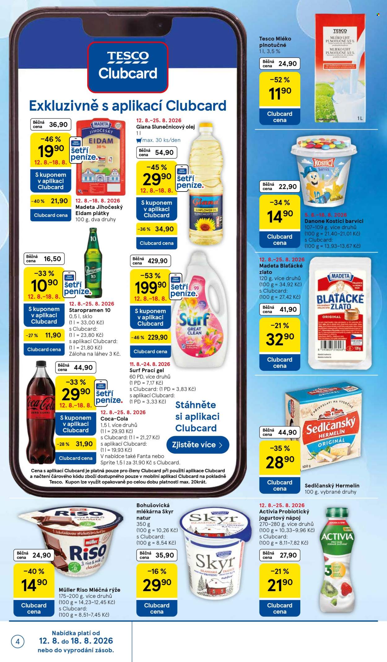 Leták TESCO - 12.8.2026 - 18.8.2026. Strana 4