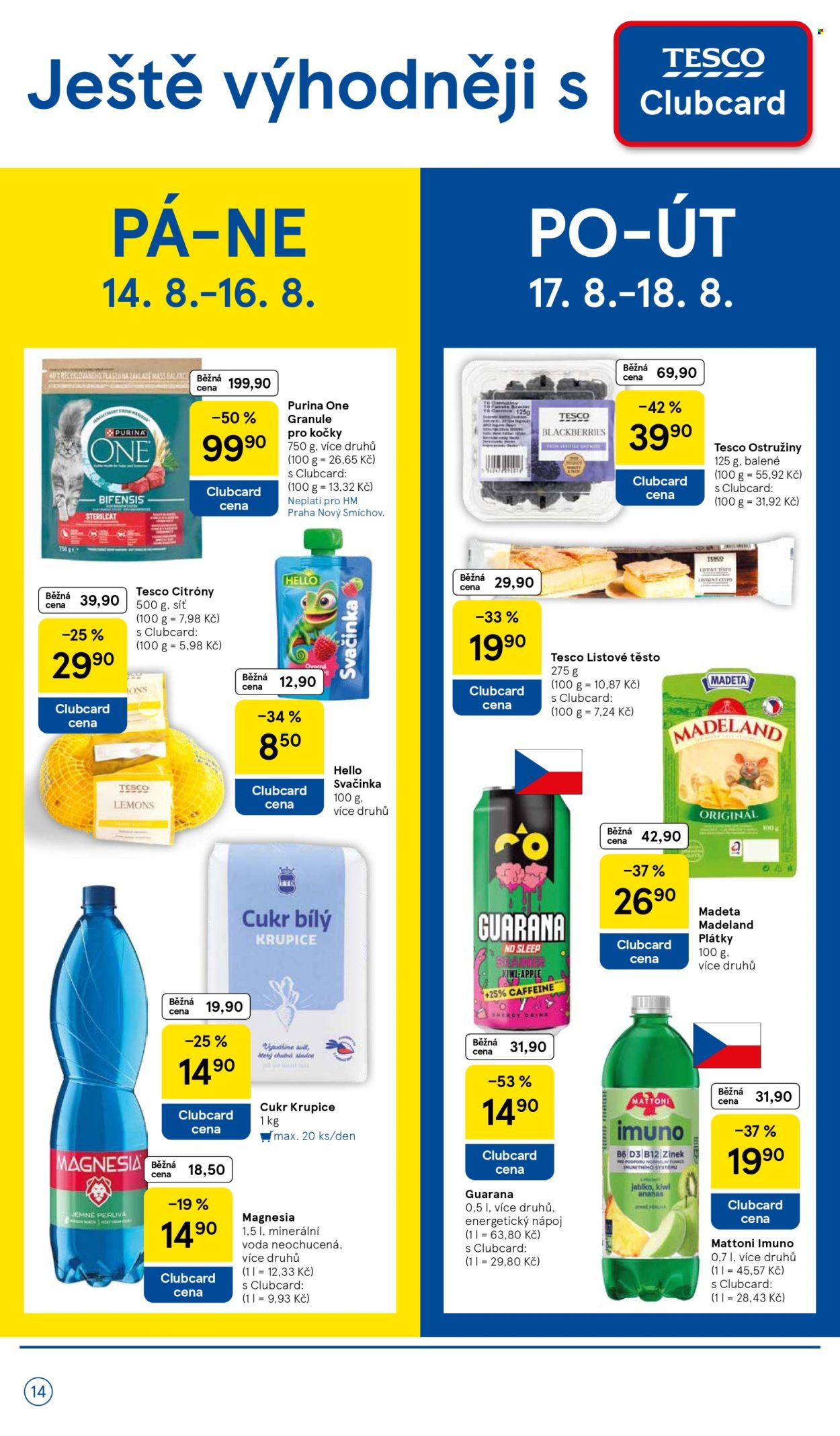 Leták TESCO - 12.8.2026 - 18.8.2026. Strana 14