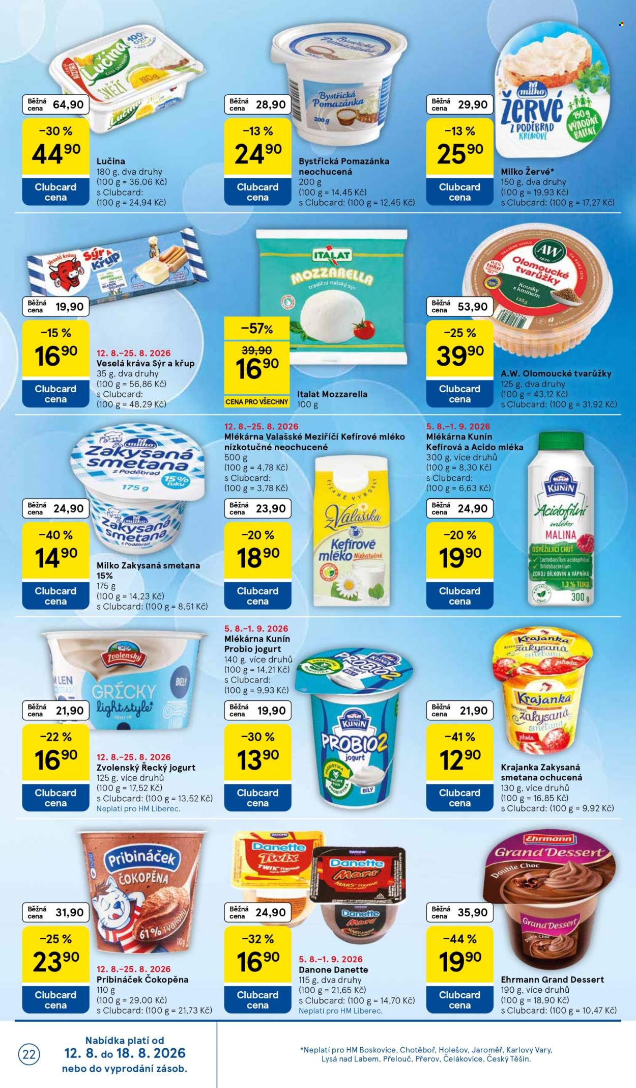 Leták TESCO - 12.8.2026 - 18.8.2026. Strana 22
