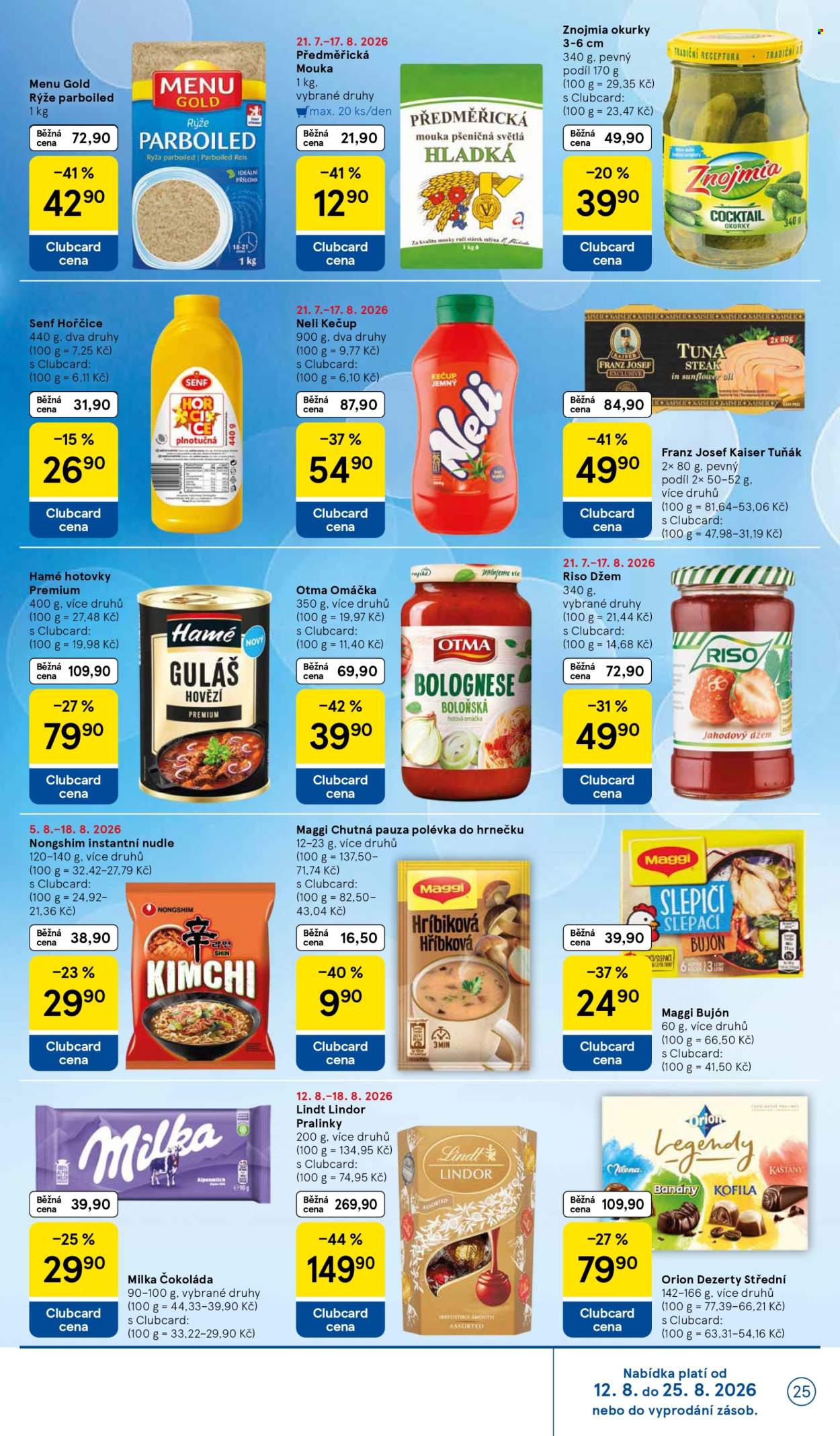 Leták TESCO - 12.8.2026 - 18.8.2026. Strana 25