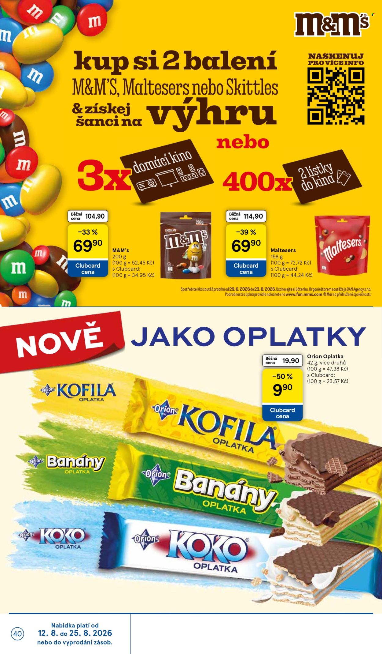 Leták TESCO - 12.8.2026 - 18.8.2026. Strana 40