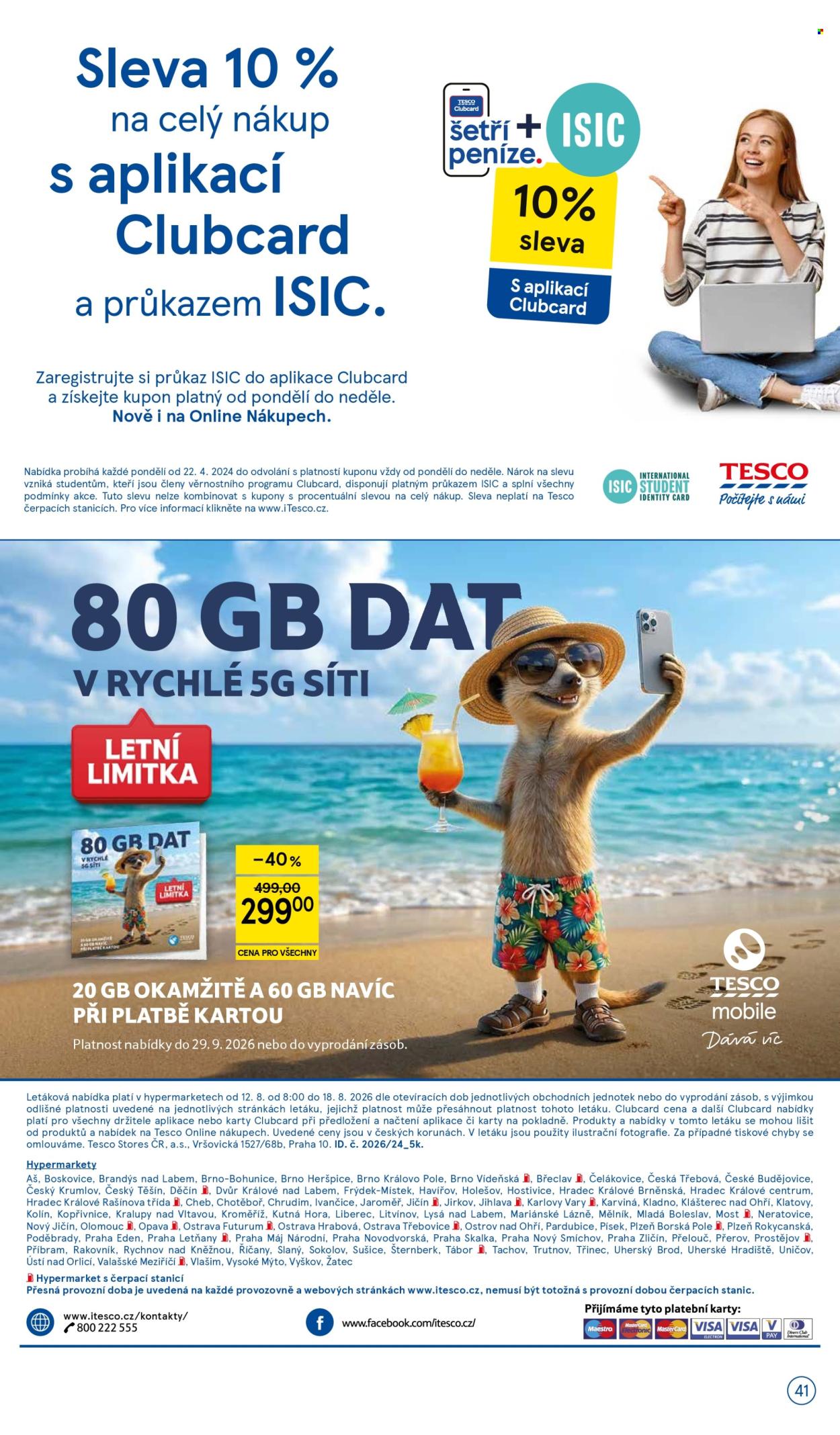 Leták TESCO - 12.8.2026 - 18.8.2026. Strana 41