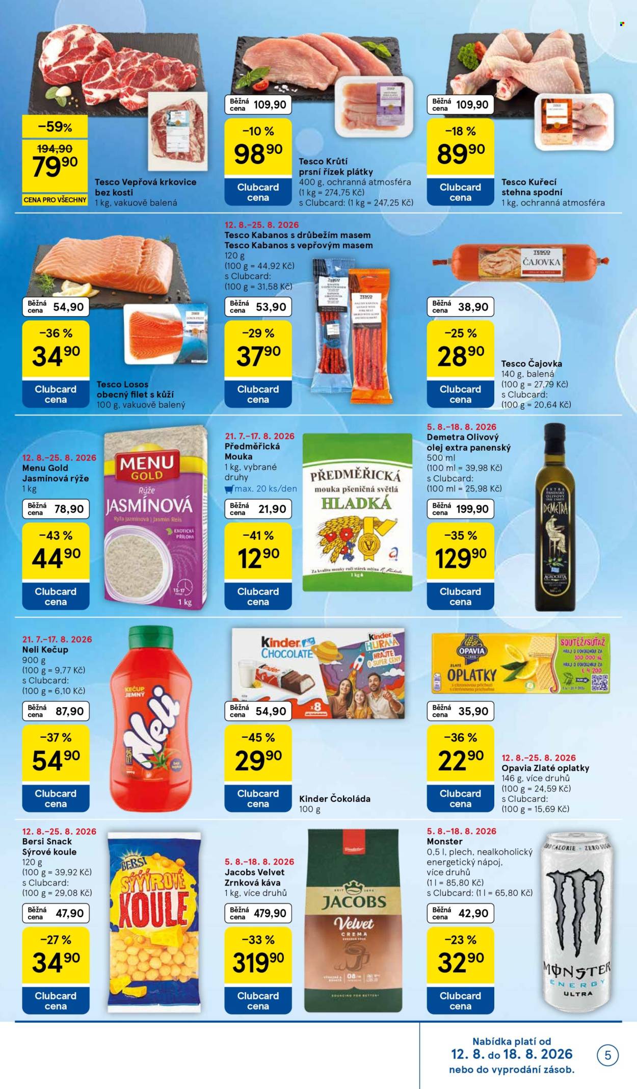 Leták TESCO supermarket - 12.8.2026 - 18.8.2026. Strana 5