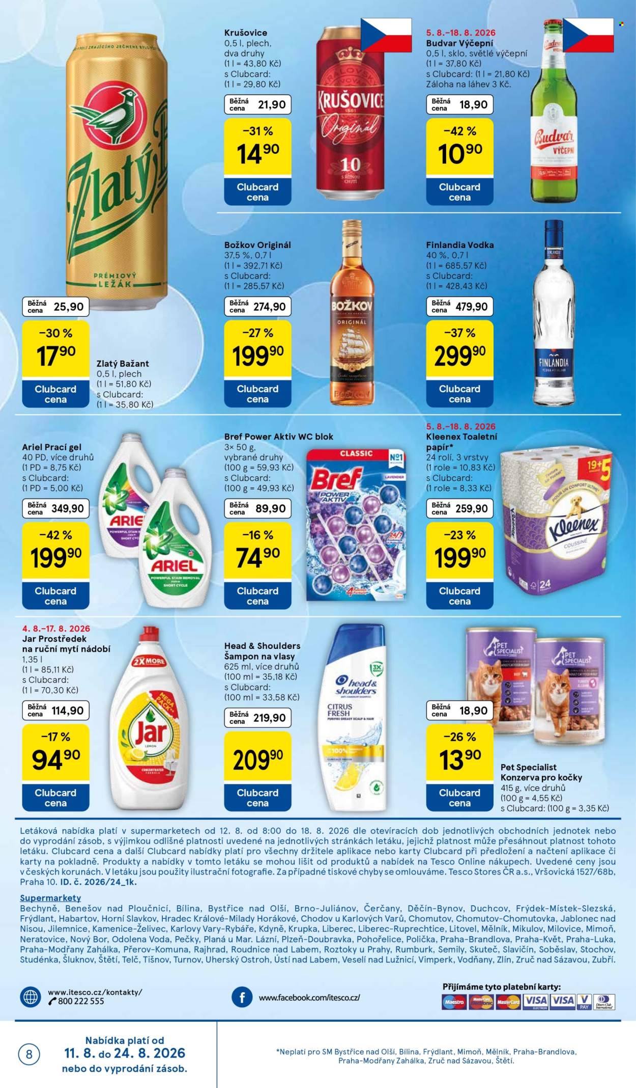 Leták TESCO supermarket - 12.8.2026 - 18.8.2026. Strana 8