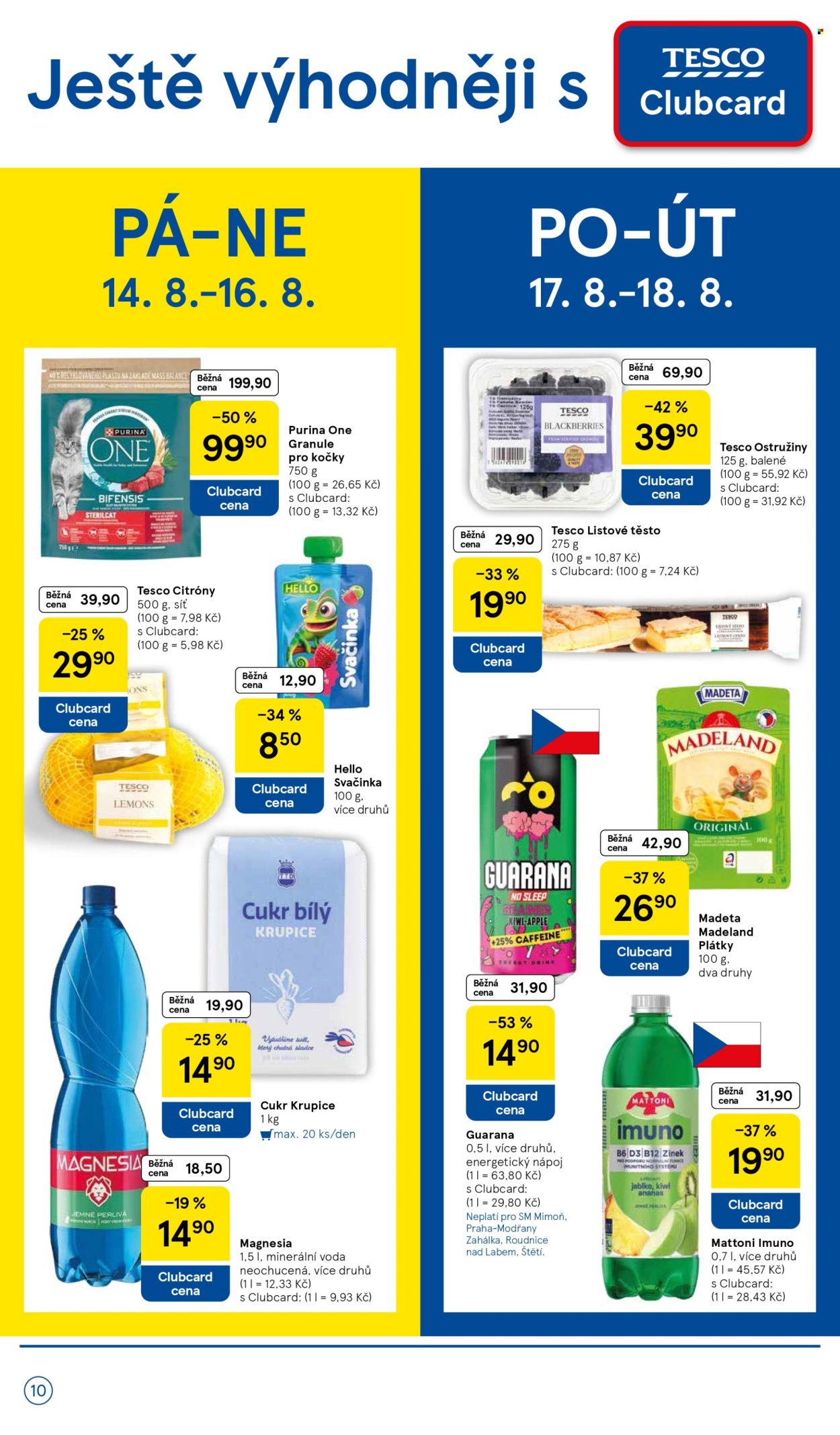 Leták TESCO supermarket - 12.8.2026 - 18.8.2026. Strana 10
