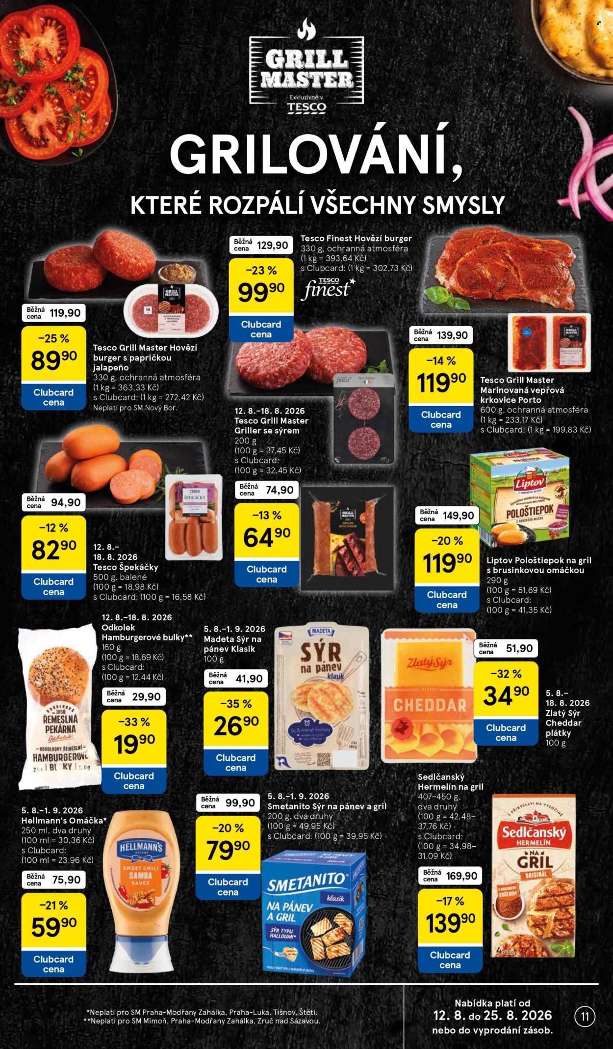 Leták TESCO supermarket - 12.8.2026 - 18.8.2026. Strana 11